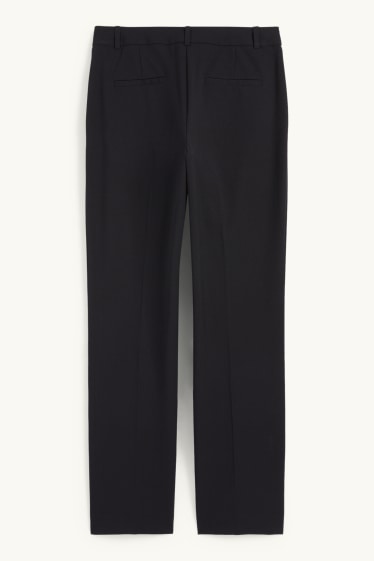 Femmes - Pantalon de bureau - mid waist - straight fit - Mix & Match - noir
