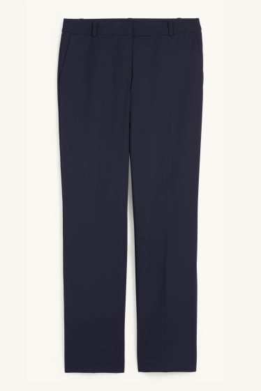 Donna - Pantaloni business - vita media - straight fit - Mix & Match - blu scuro