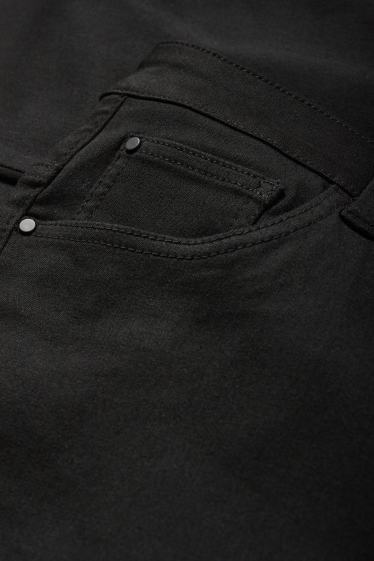 Femei - Pantaloni de stofă - talie înaltă - slim fit - negru