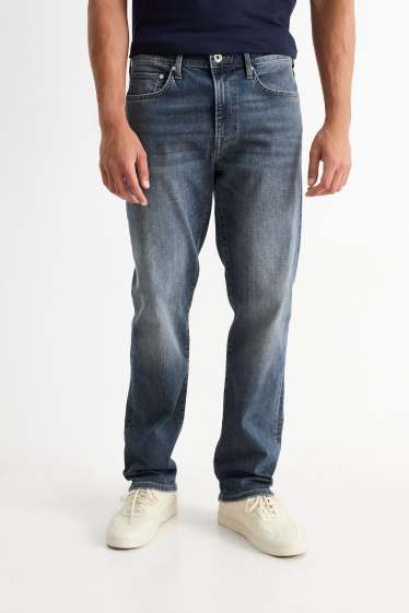 Pánské - Straight jeans - džíny - tmavomodré