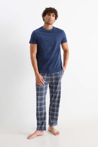 Hommes - Pyjama - bleu foncé