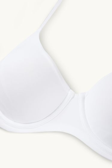 Damen - BH mit Bügel - FULL COVERAGE - unwattiert - LYCRA® - weiß