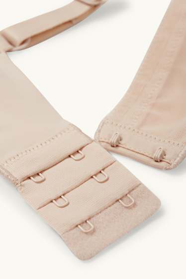 Dámské - Podprsenka s kosticemi - DEMI - s vycpávkami - LYCRA® - světle béžová