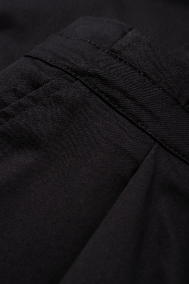 Dames - Pantalon - high waist - wide leg - zwart
