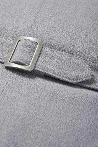Uomo - Gilet coordinabile - slim fit - Flex - LYCRA® - grigio