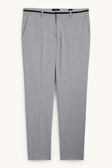 Men - Mix-and-match trousers - slim fit - Flex - LYCRA® - gray