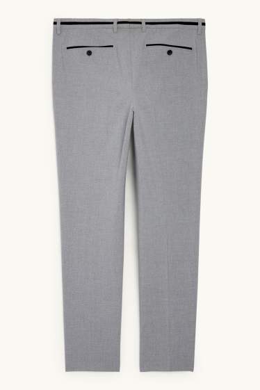 Men - Mix-and-match trousers - slim fit - Flex - LYCRA® - gray