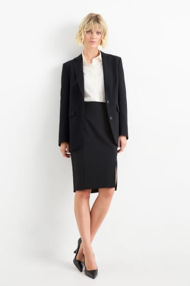Femmes - Jupe crayon - extensible - Mix & Match - noir