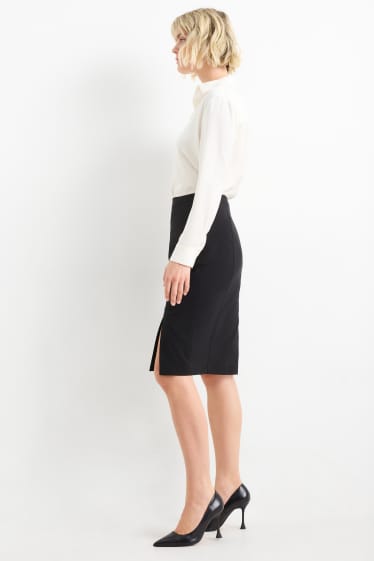 Femmes - Jupe crayon - extensible - Mix & Match - noir