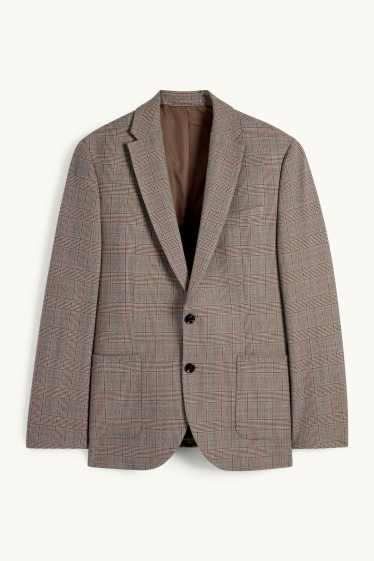 Uomo - Giacca coordinabile - slim fit - Flex - marrone