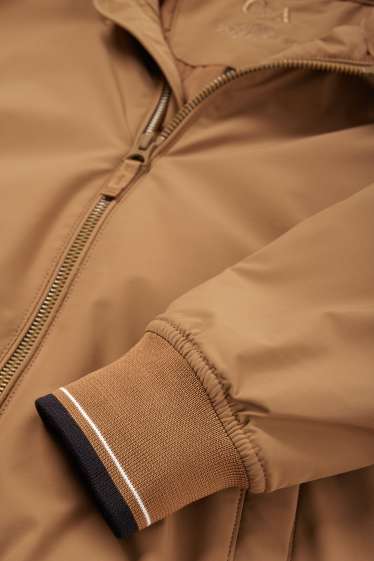 Hommes - Blouson - déperlant - marron clair