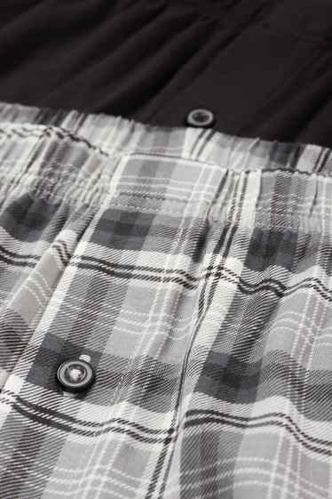 Herren - Multipack 2er - Boxershorts - Jersey - schwarz