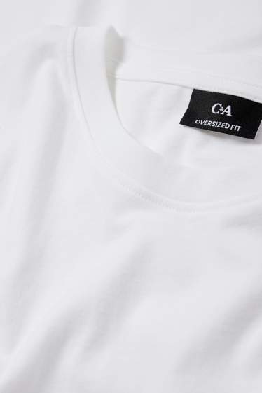 Hommes - T-shirt surdimensionné - blanc