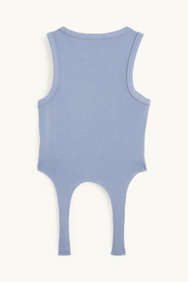 Damen - Crop Top - blau