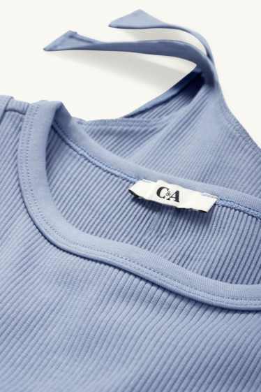 Damen - Crop Top - blau