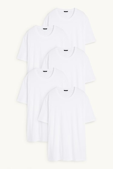 Home - Paquet de 5 - samarreta de màniga curta - blanc