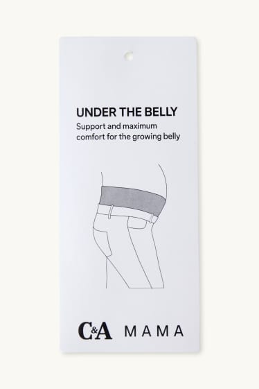 Donna - Pantaloni pigiama premaman - pois - arricciature - grigio chiaro melange