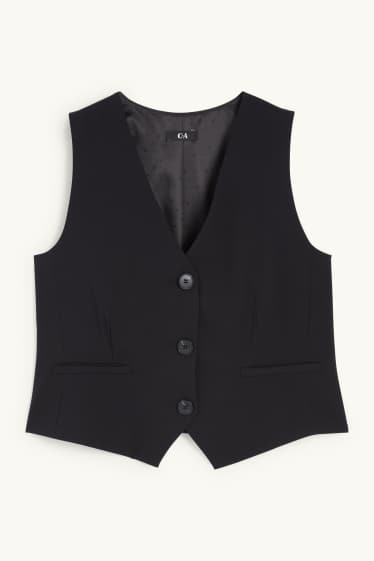 Women - Business waistcoat - fitted - Mix & match - black