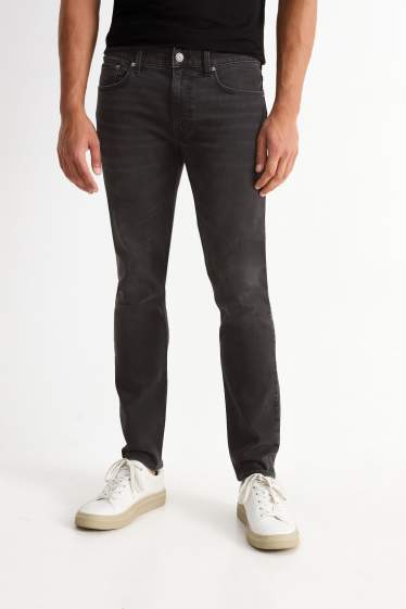 Herren - Skinny Jeans - dunkeljeansgrau