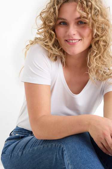 Dona - Paquet de 3 - samarreta de màniga curta - blanc