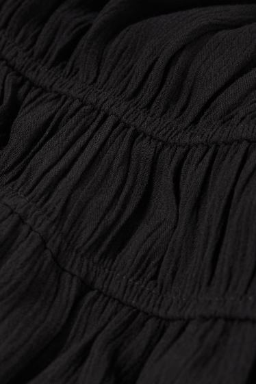 Femmes - Robe Carmen en viscose - noir