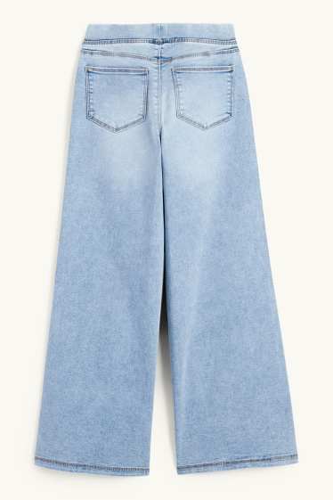 Nena - Texans jeggings wide leg - texà blau clar