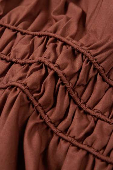 Damen - Empirekleid - braun
