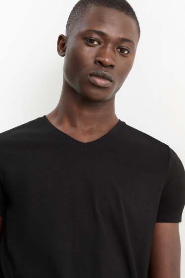 Uomo - T-shirt - slim fit - Flex - nero