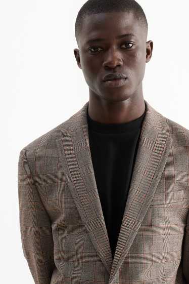 Uomo - Giacca coordinabile - slim fit - Flex - marrone