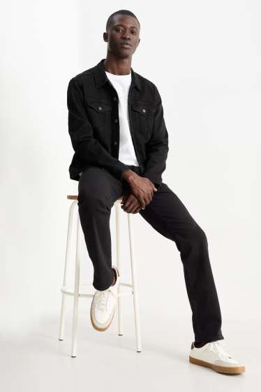 Pánské - Straight jeans - LYCRA® - černá