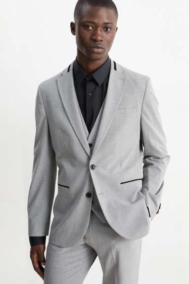 Men - Mix-and-match tailored jacket - slim fit - Flex - LYCRA® - gray