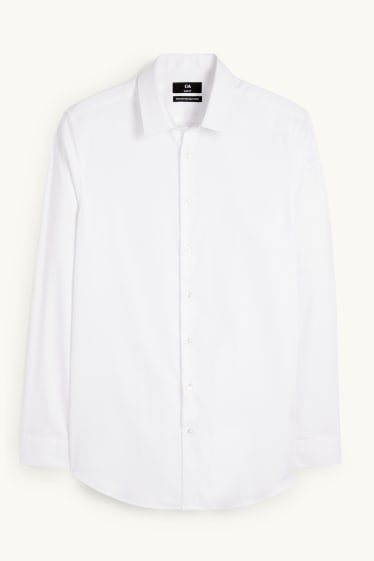 Home - Camisa formal - slim fit - Kent - fàcil de planxar - blanc