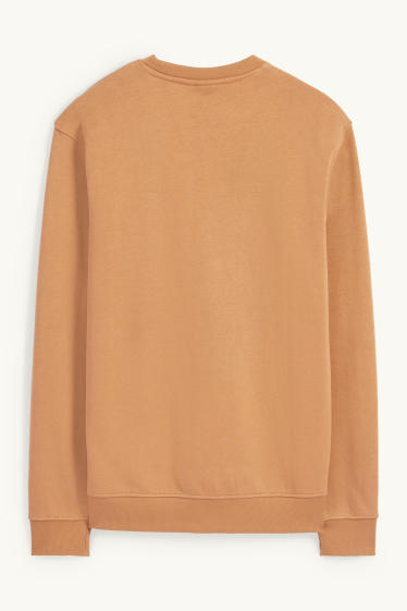 Heren - Sweatshirt - bruin