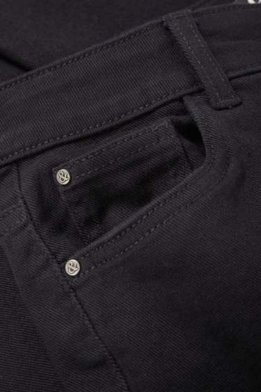 Dona - Pantalons de tela - high waist - slim fit - negre