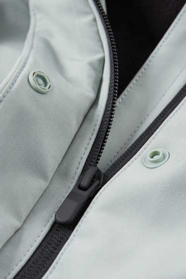 Damen - Softshelljacke mit Kapuze - wasserabweisend - 4 Way Stretch - mintgrün