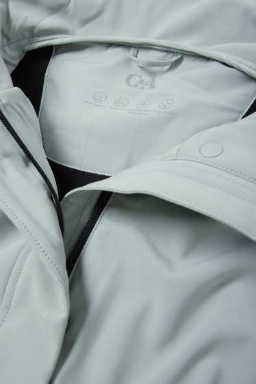 Damen - Softshelljacke mit Kapuze - wasserabweisend - 4 Way Stretch - mintgrün