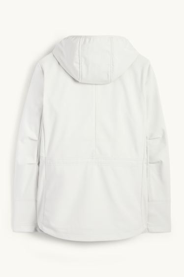 Femei - Geacă softshell cu glugă - rezistentă la apă - 4 Way Stretch - bej deschis