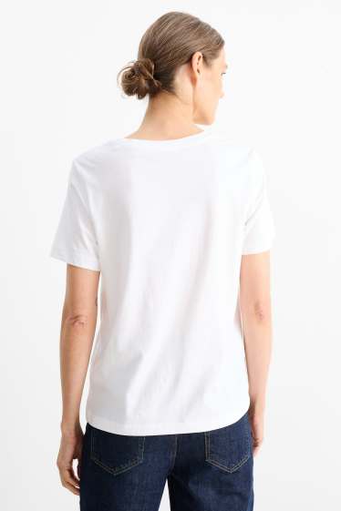 Damen - Multipack 2er - T-Shirt - weiß