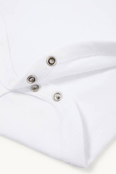 Unisexe - Lot de 5 - bodys bébé - blanc