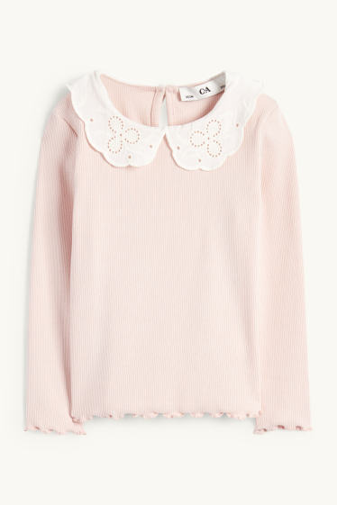 Bambine - Maglia a maniche lunghe - rosa