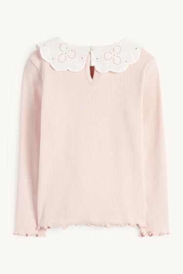 Bambine - Maglia a maniche lunghe - rosa