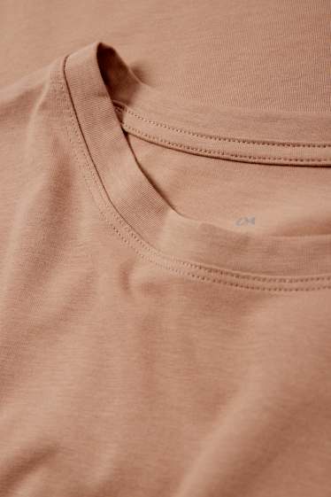 Donna - Maglia a maniche lunghe basic - marrone