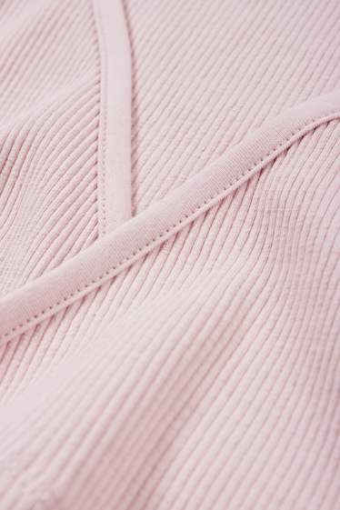 Dona - Samarreta crop de màniga curta - rosa