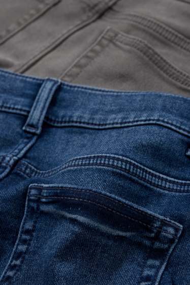 Nen - Paquet de 2 - skinny jeans - cinturilla extraestreta - texà blau fosc