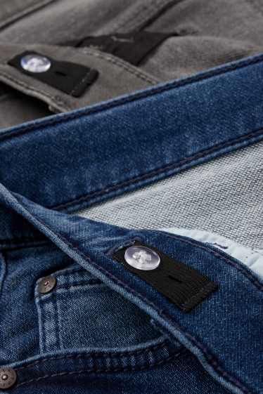 Nen - Paquet de 2 - skinny jeans - cinturilla extraestreta - texà blau fosc