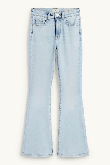 Femmes - Flared jean - mid waist - LYCRA® - jean bleu clair