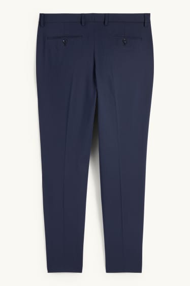 Uomo - Pantaloni coordinabili - slim fit - Flex - 4 Way Stretch - blu scuro