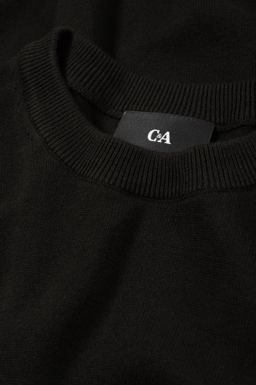 Herren - Feinstrick-Pullover - schwarz