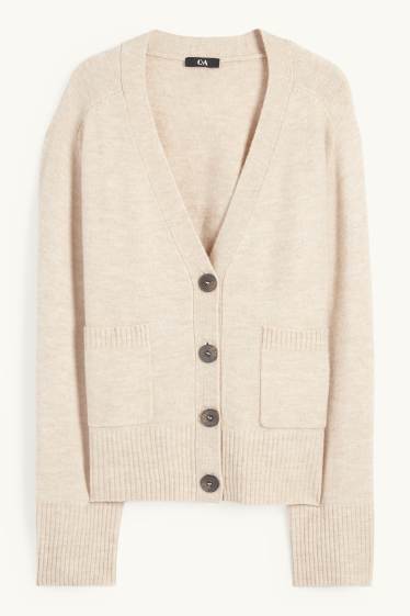 Femmes - Gilet en maille - beige