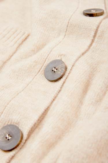 Femmes - Gilet en maille - beige
